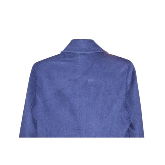 Calvin Klein Womens Pea Coat Jacket Size 8 Dark Blue Wool Cashmere Warm - Picture 6 of 9